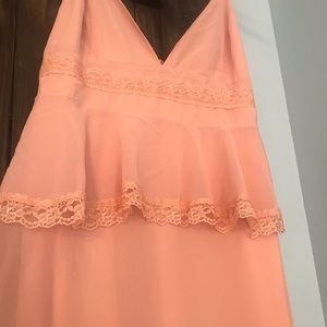 Lulus Coral Formal Maxi. Size L. NWT